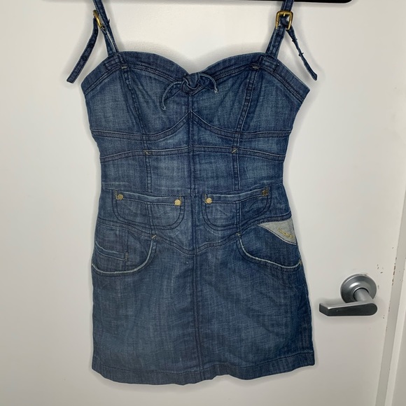 Bebe mini denim dress